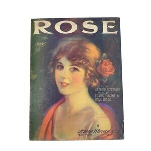 Rose Sheet‎ Music 1920 Arthur Sizemore Frank Magine Paul Biese